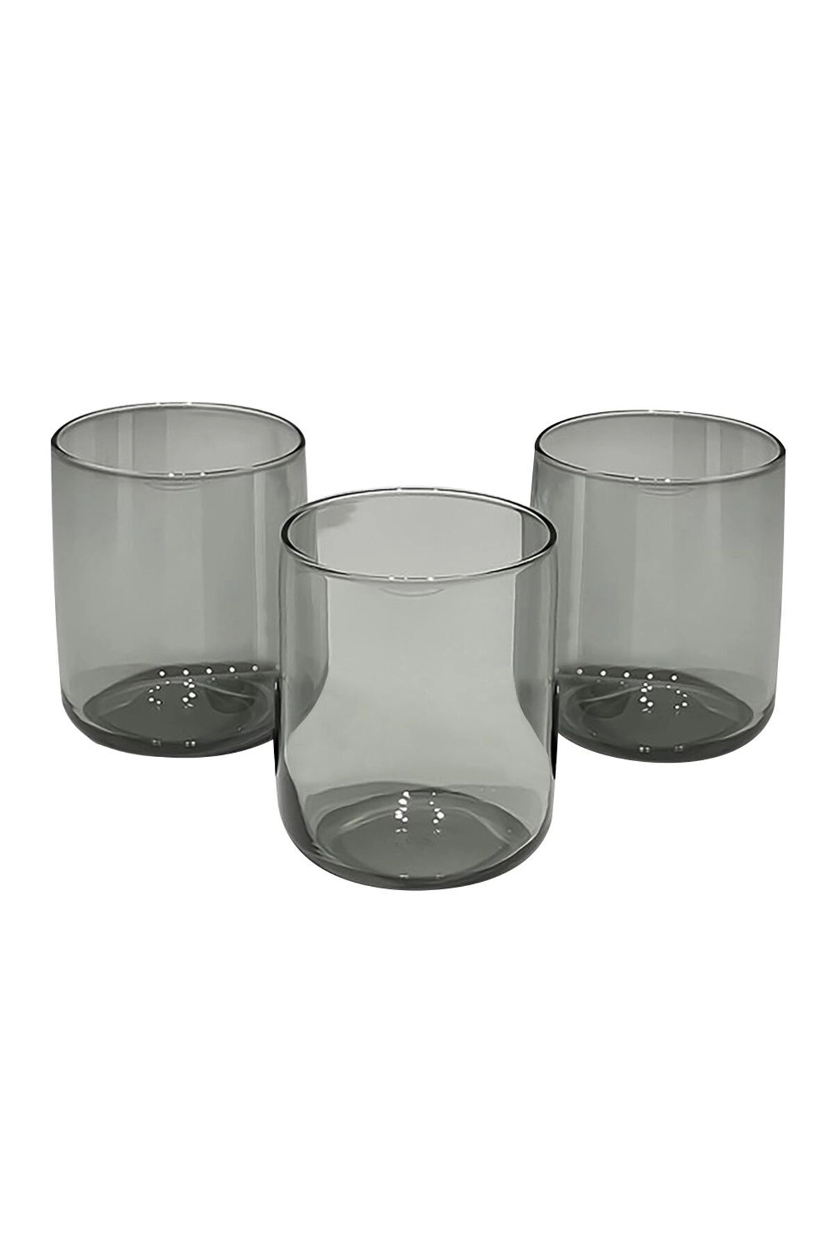 Pasabahce Iconic schwarze Trinkgläser 3er-Set, 270ml