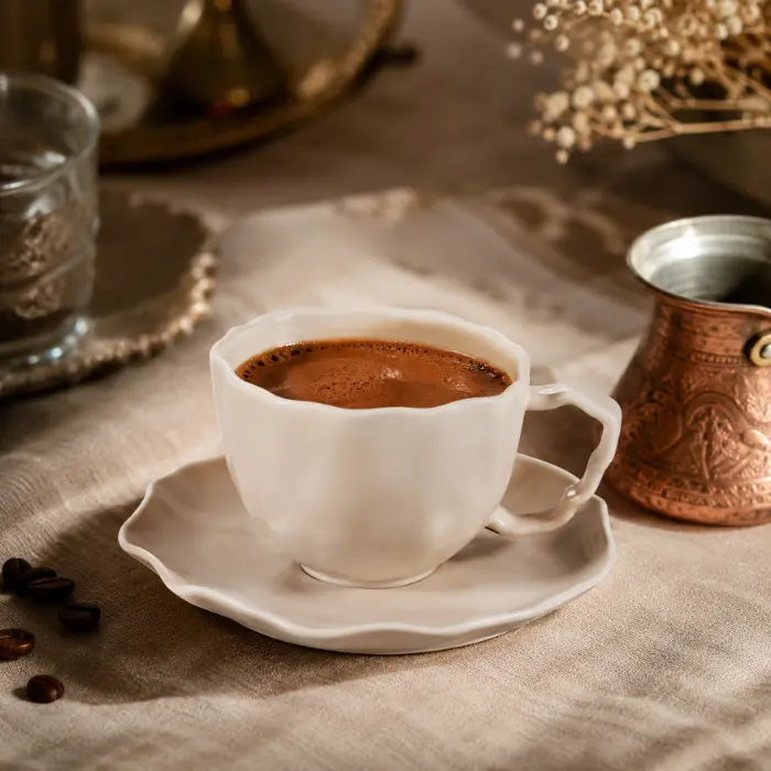 Bricard Angles Espresso Set | Taupe 12-teilig-125 Ml