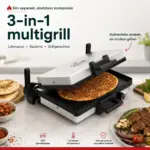 Pro Cheff Multi Grill – 3-in-1 Lahmacun, Bazlama & Contactgrill (2000W)